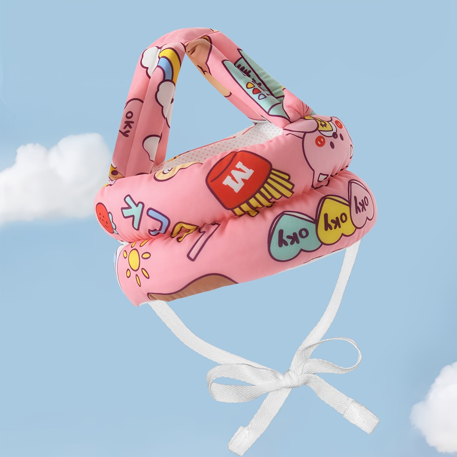 1 stuk valbeschermende hoofdbeschermer met cartoonpatroon voor baby's en peuters, essentieel voor baby's van 6-24 maanden tijdens hun eerste stapjes