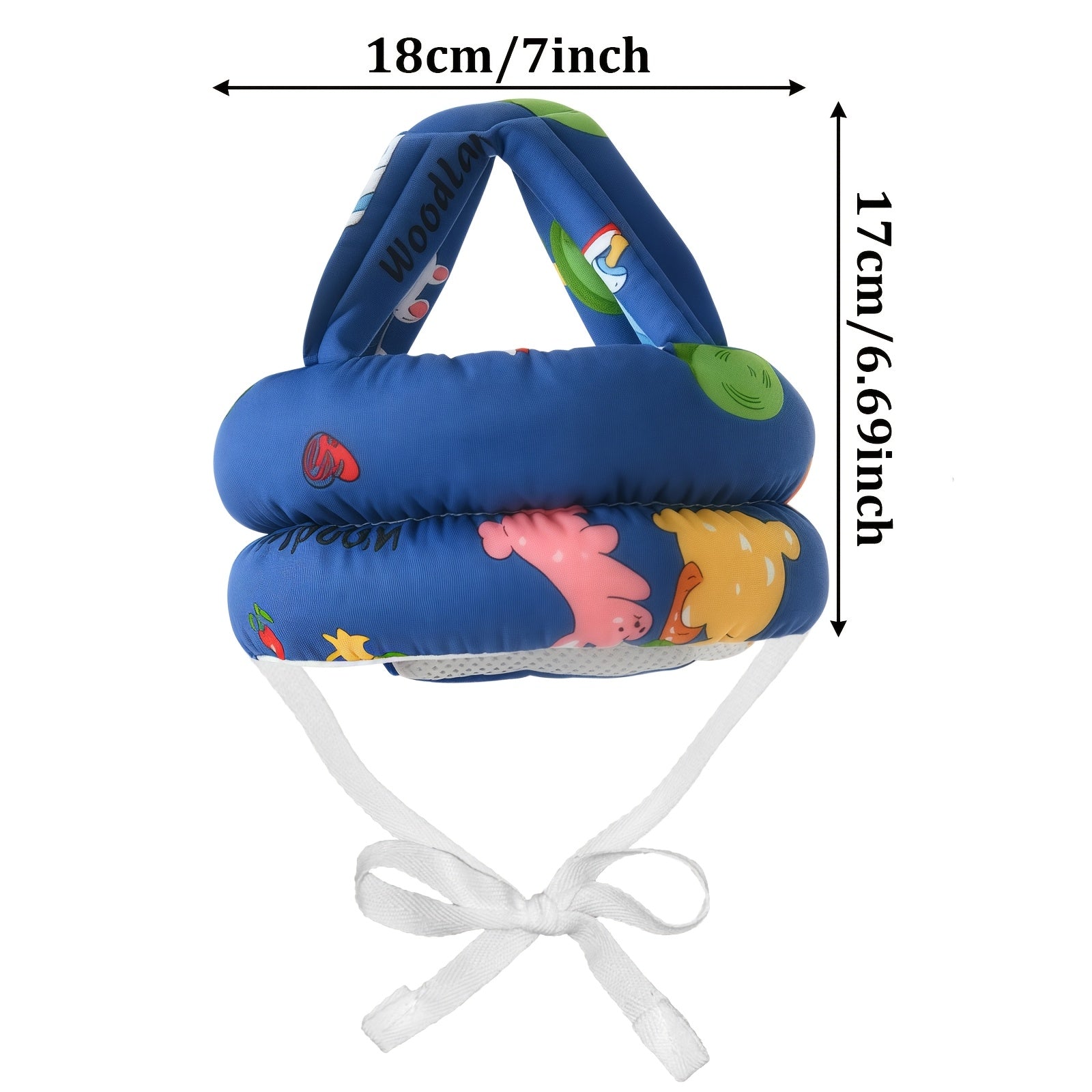 1 stuk valbeschermende hoofdbeschermer met cartoonpatroon voor baby's en peuters, essentieel voor baby's van 6-24 maanden tijdens hun eerste stapjes