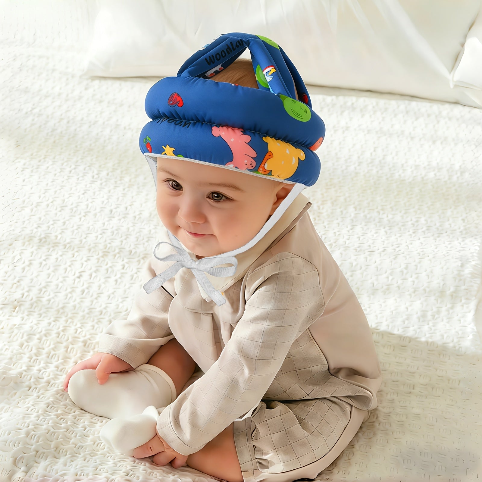 1 stuk valbeschermende hoofdbeschermer met cartoonpatroon voor baby's en peuters, essentieel voor baby's van 6-24 maanden tijdens hun eerste stapjes