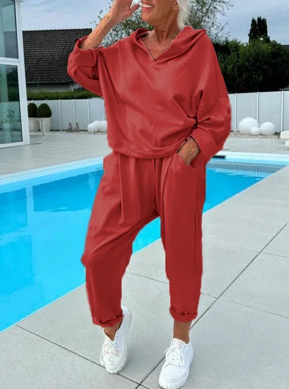 Adrienne™ - Comfort Tweedelig Set Hoodie & Harembroek - odelly.nl