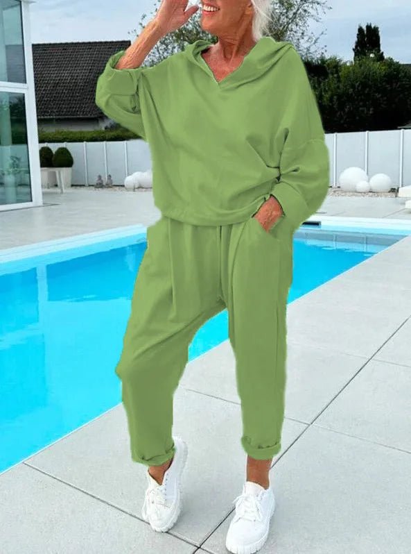 Adrienne™ - Comfort Tweedelig Set Hoodie & Harembroek - odelly.nl