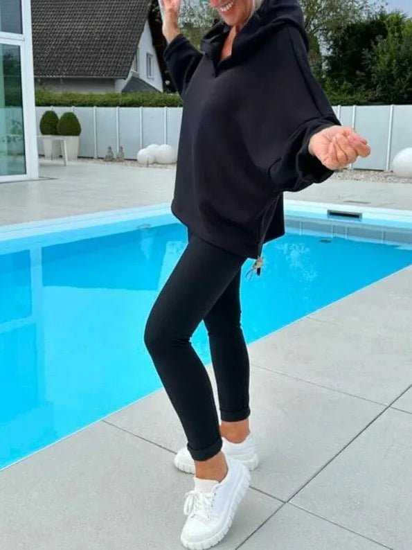 Adrienne™ - Comfort Tweedelig Set Hoodie & Harembroek - odelly.nl