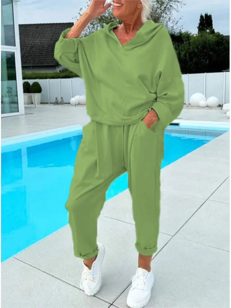 Adrienne™ - Comfort Tweedelig Set Hoodie & Harembroek - odelly.nl