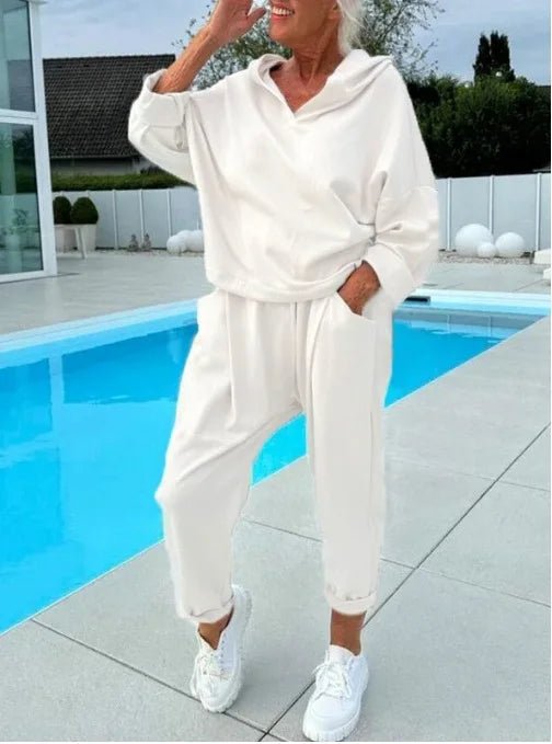 Adrienne™ - Comfort Tweedelig Set Hoodie & Harembroek - odelly.nl