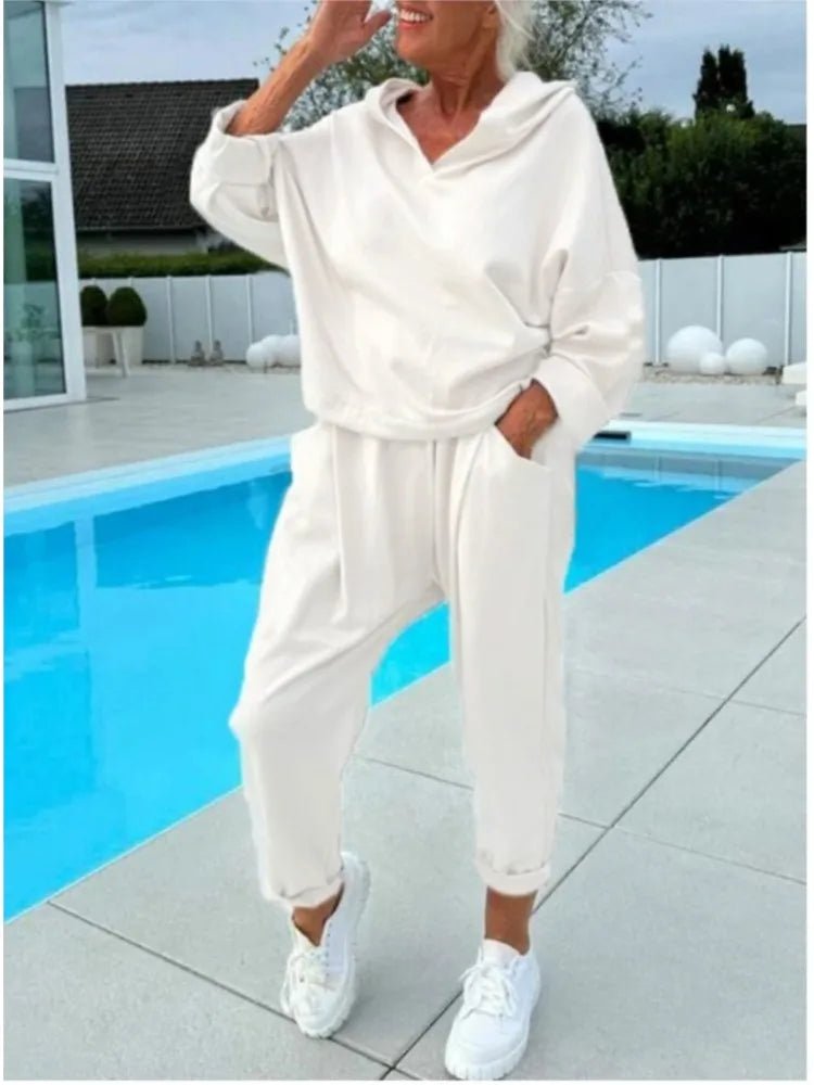 Adrienne™ - Comfort Tweedelig Set Hoodie & Harembroek - odelly.nl