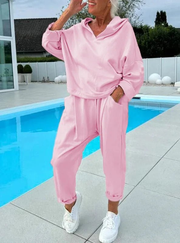 Adrienne™ - Comfort Tweedelig Set Hoodie & Harembroek - odelly.nl