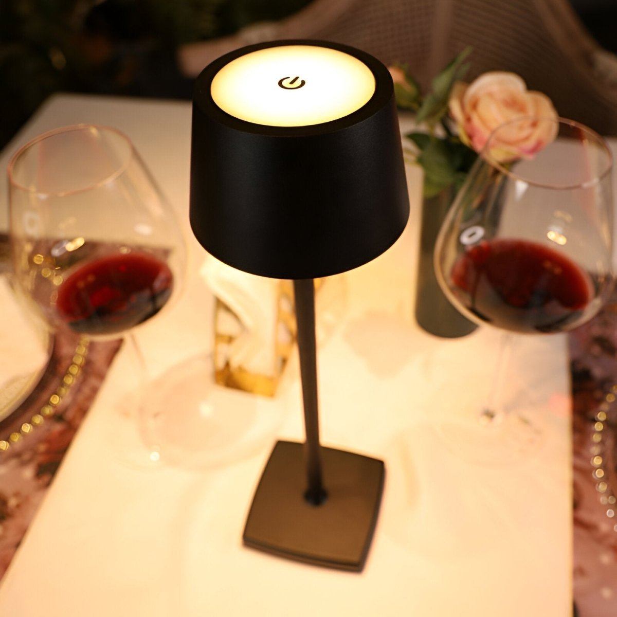 AluGlow Tafellamp | Draagbare Aluminium LED Lamp met Touch Control - odelly.nl