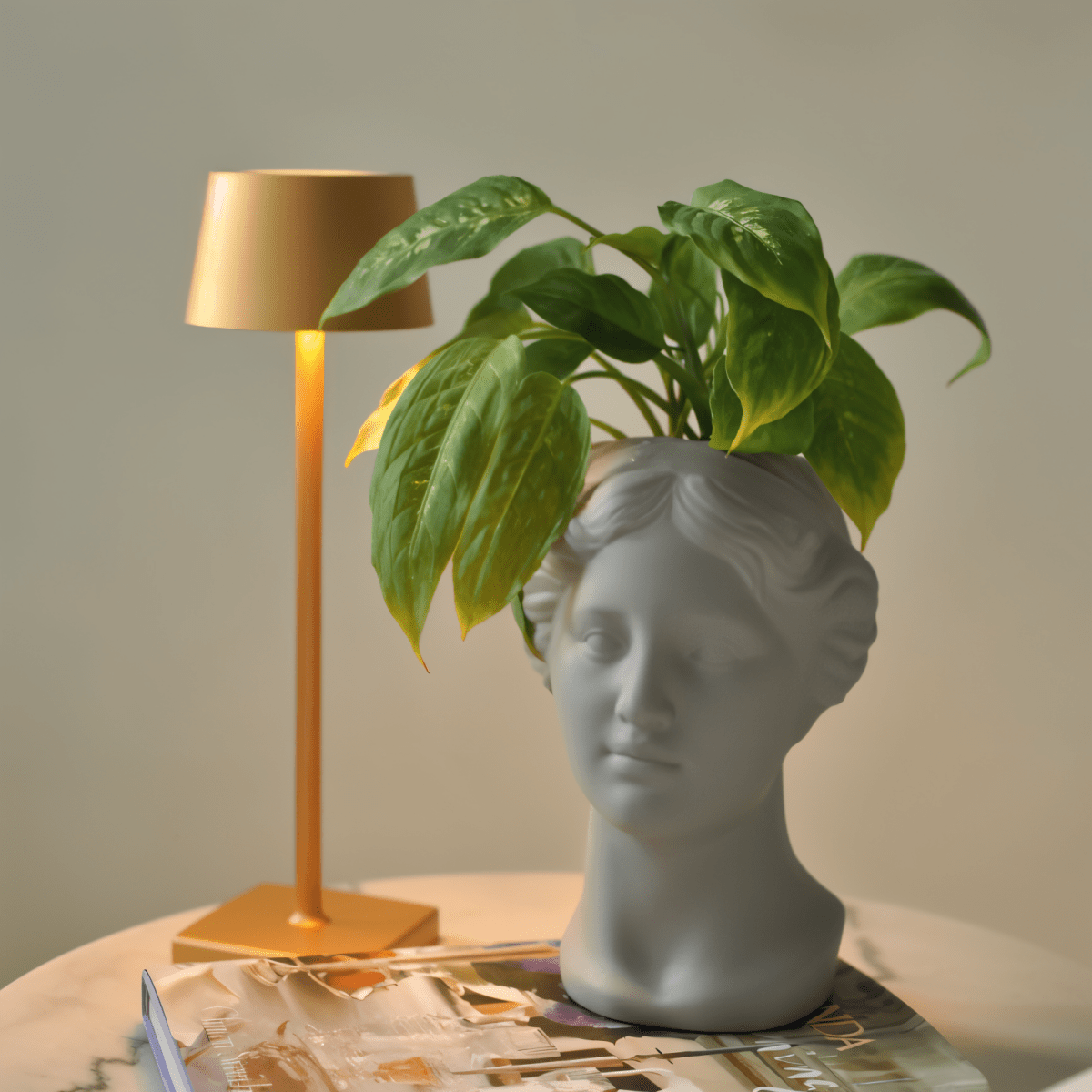 AluGlow Tafellamp | Draagbare Aluminium LED Lamp met Touch Control - odelly.nl