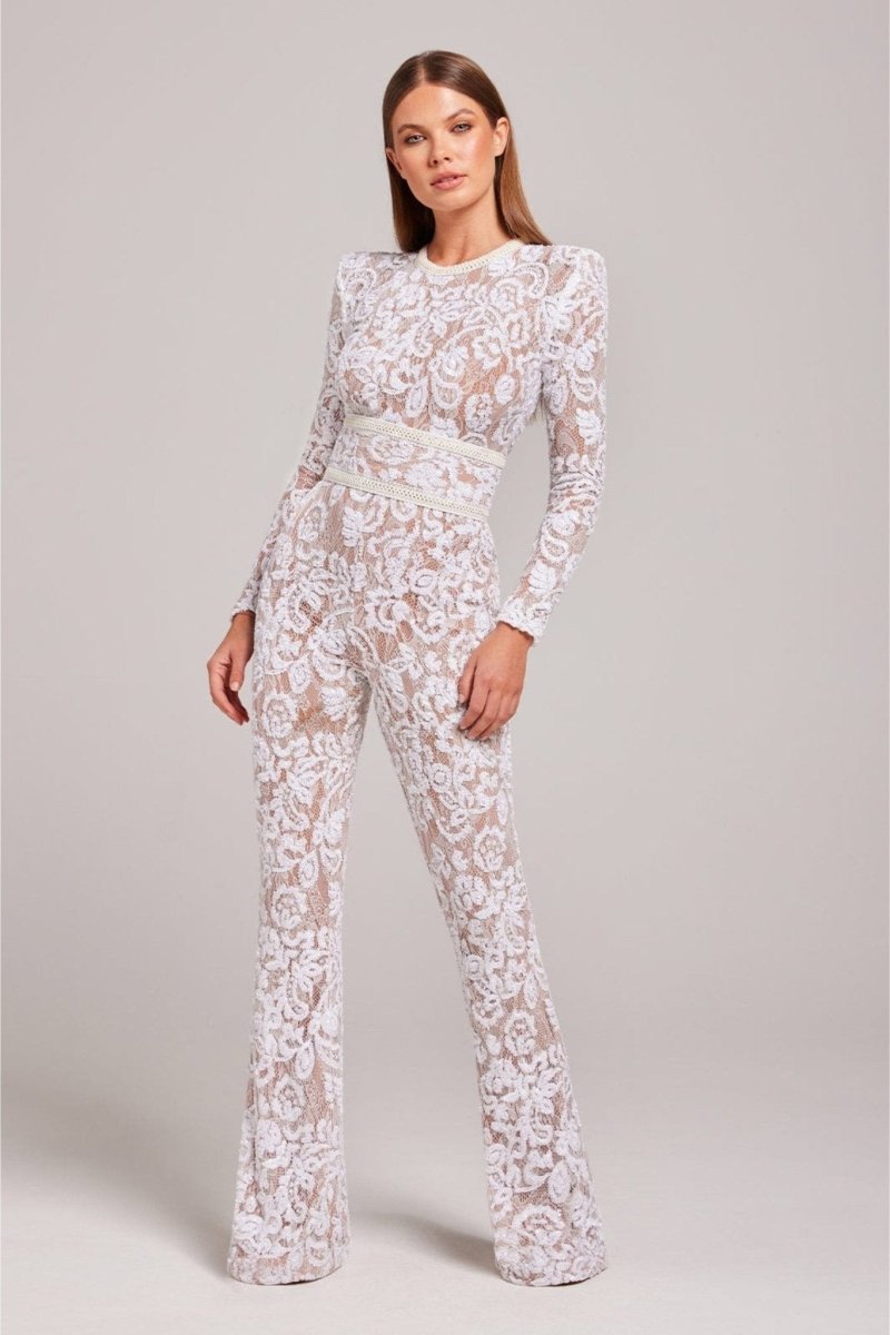 Belle Black or White Nude Jumpsuit - odelly.nl