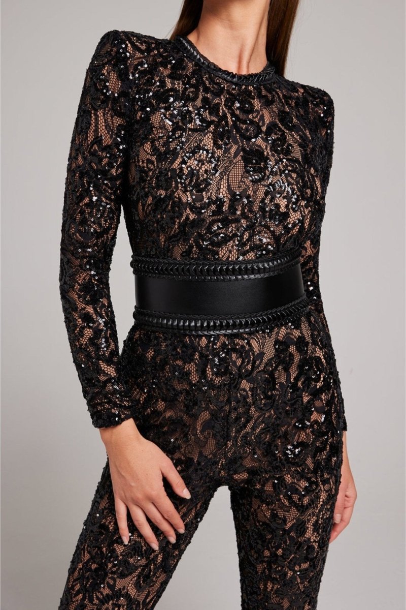 Belle Black or White Nude Jumpsuit - odelly.nl