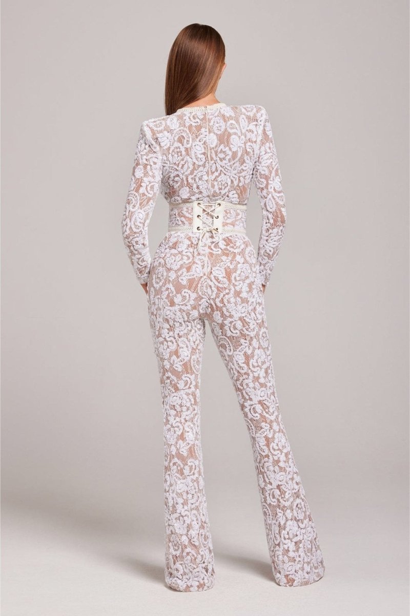 Belle Black or White Nude Jumpsuit - odelly.nl
