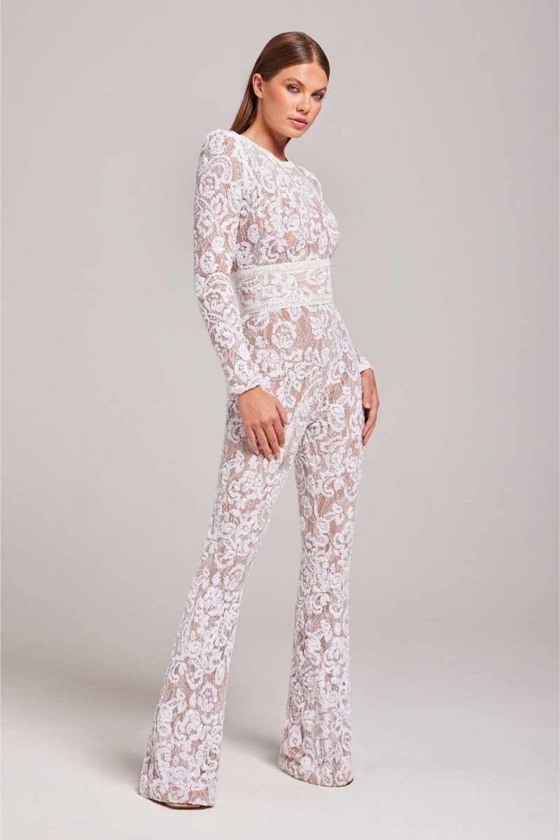 Belle Black or White Nude Jumpsuit - odelly.nl