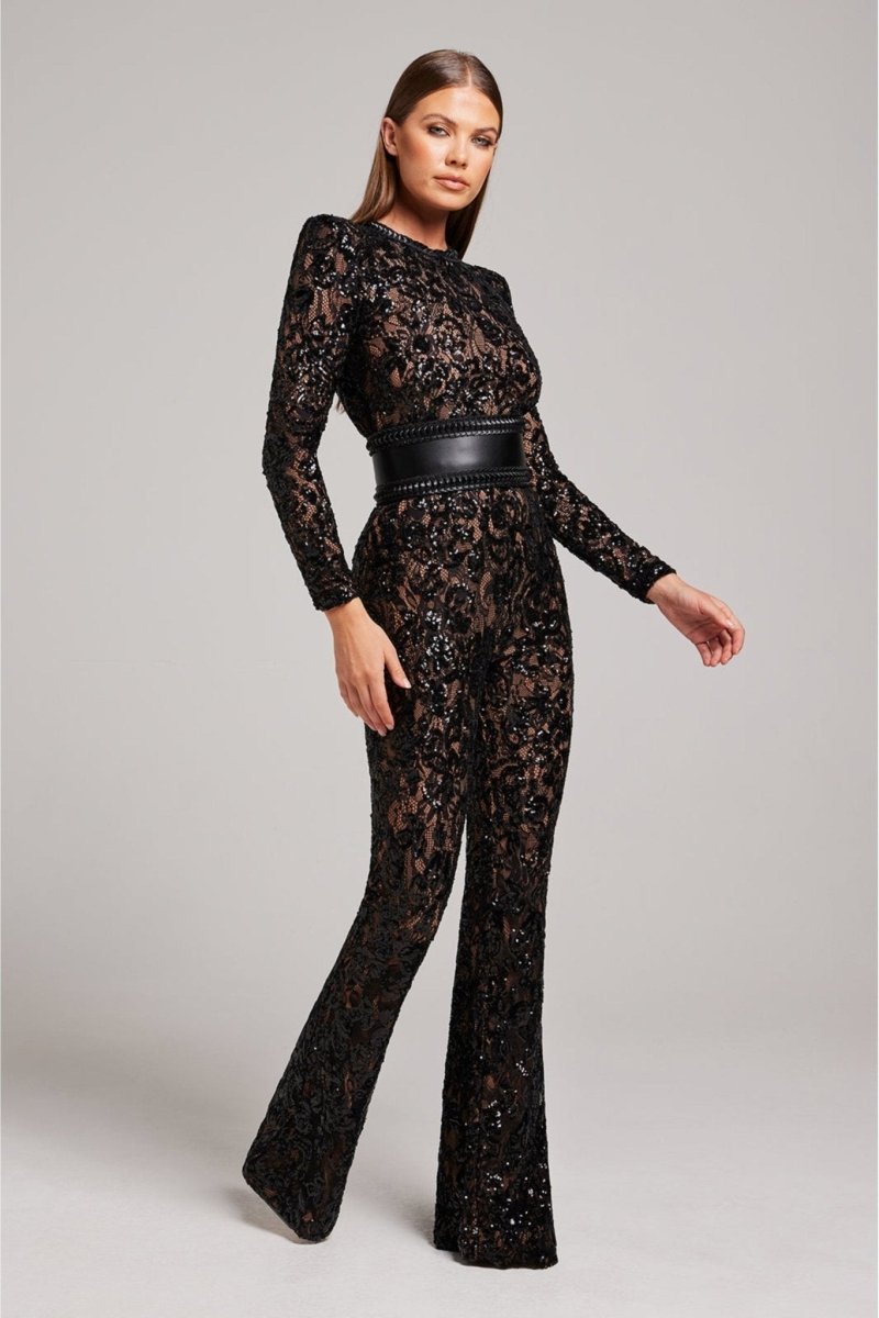 Belle Black or White Nude Jumpsuit - odelly.nl