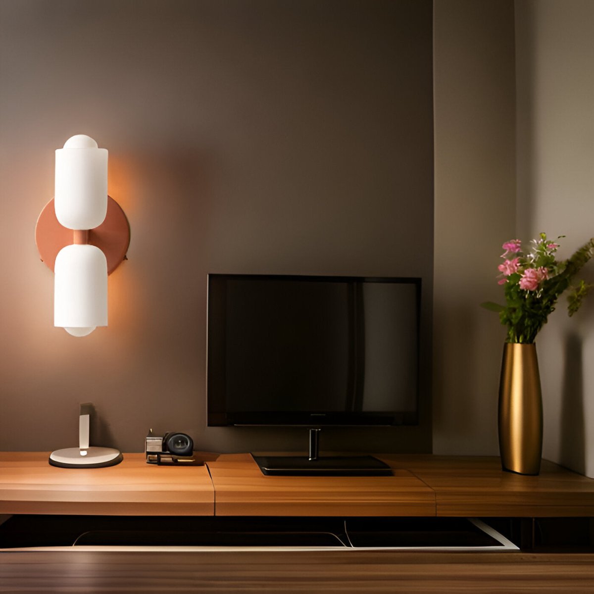 CapsuleAcryl Wandlamp | Lxue Dubbele Kop LED Wandlamp voor Binnen - odelly.nl