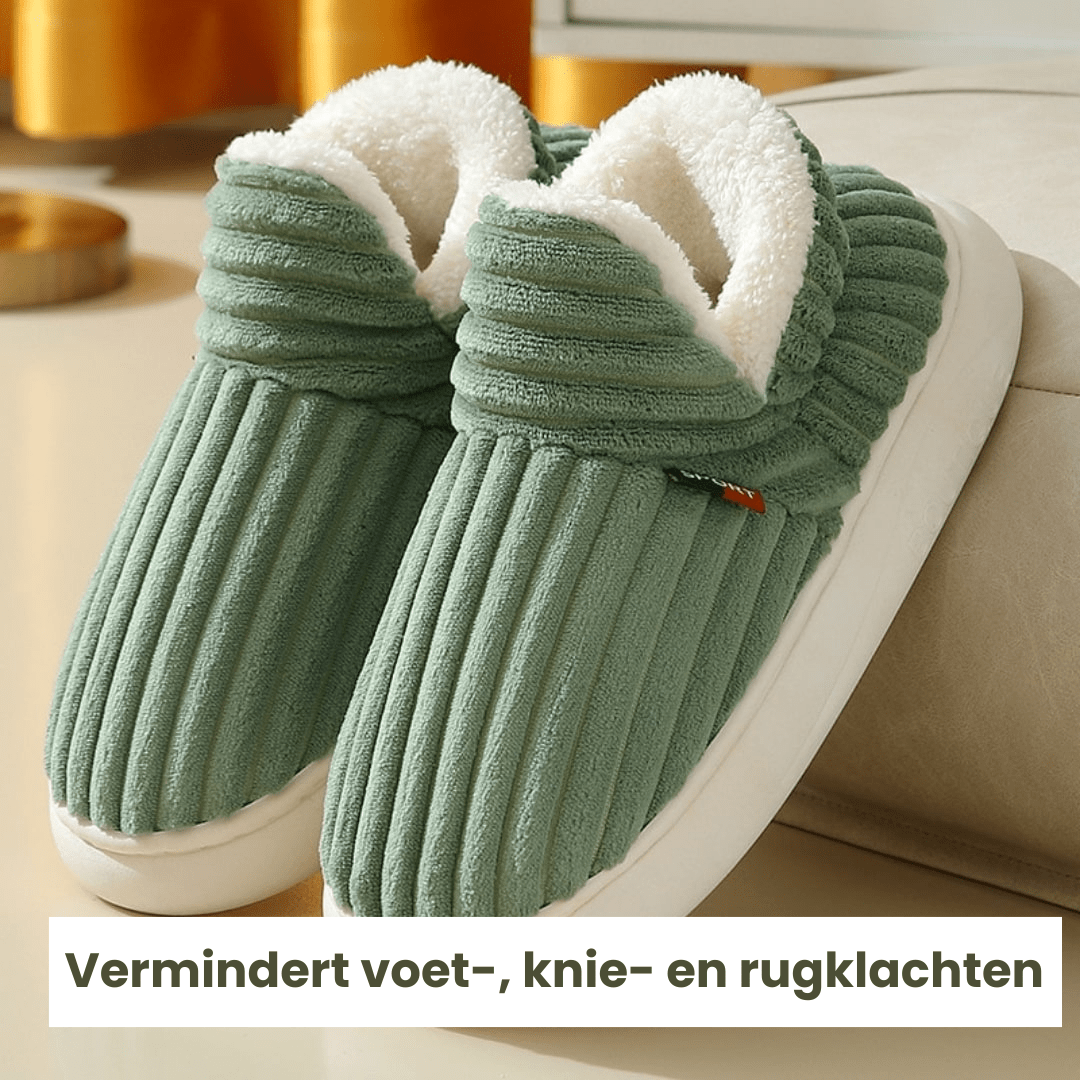 CozyComfort™ Therapeutische Fluffy Fleece Winter Sloffen | 🔥1+1 GRATIS🔥 - odelly.nl