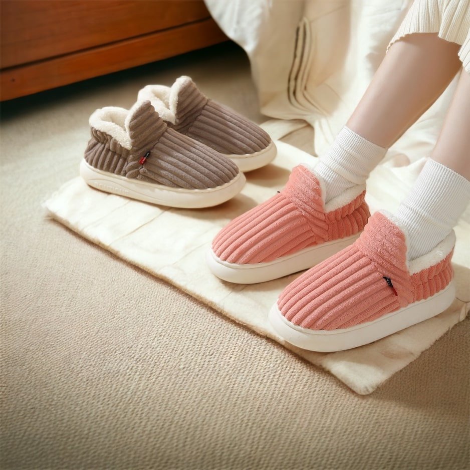 CozyComfort™ Therapeutische Fluffy Fleece Winter Sloffen | 🔥1+1 GRATIS🔥 - odelly.nl