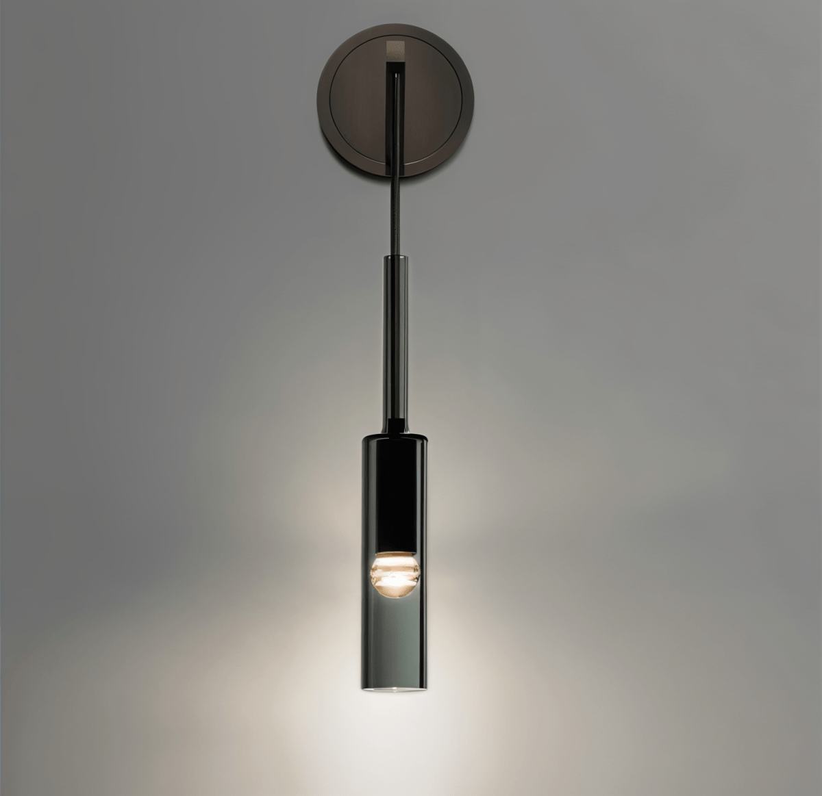 CrystalGrey Wandlamp | Minimalistische Rookglas Tube Moderne Wandlamp - odelly.nl