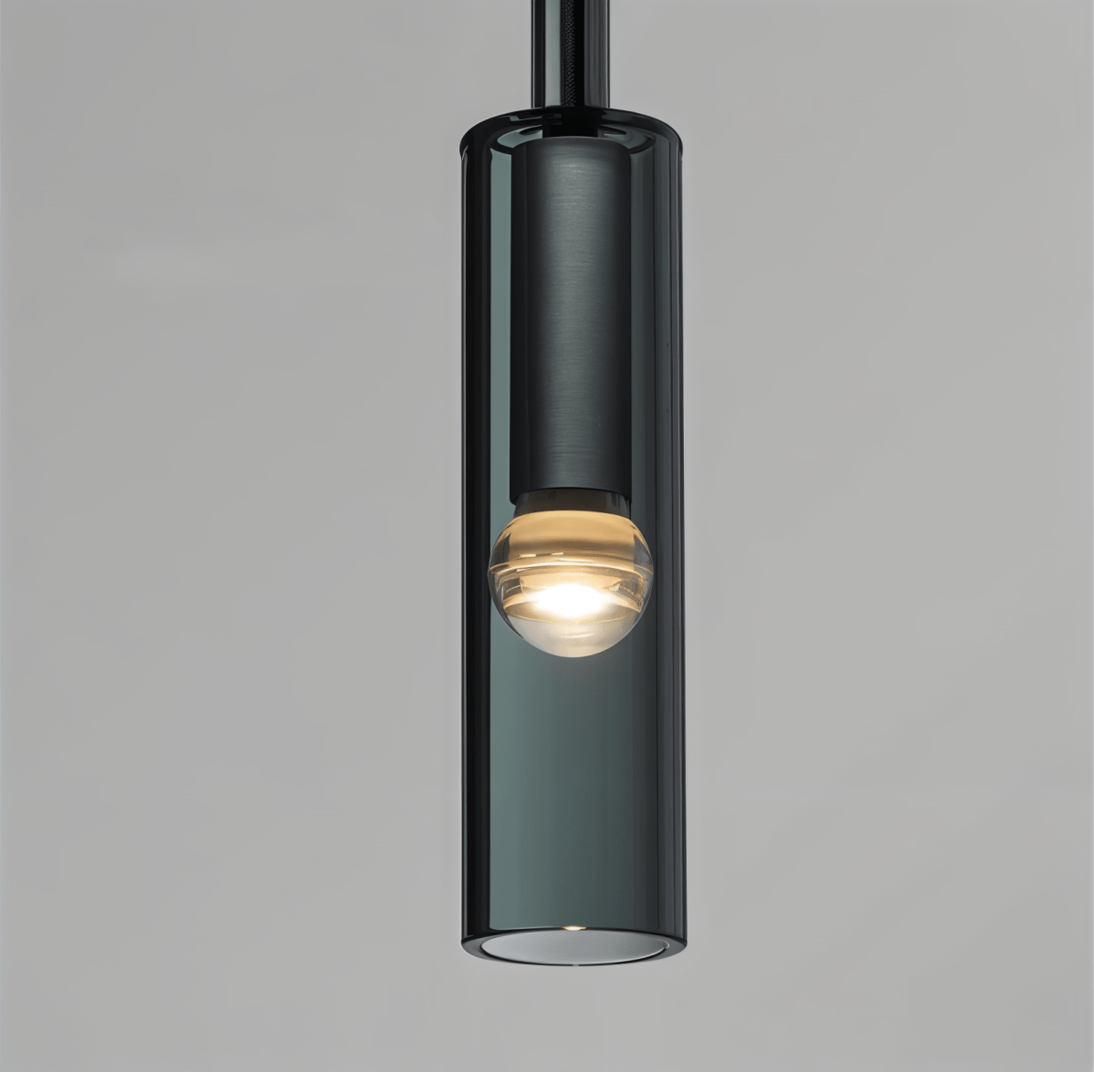 CrystalGrey Wandlamp | Minimalistische Rookglas Tube Moderne Wandlamp - odelly.nl