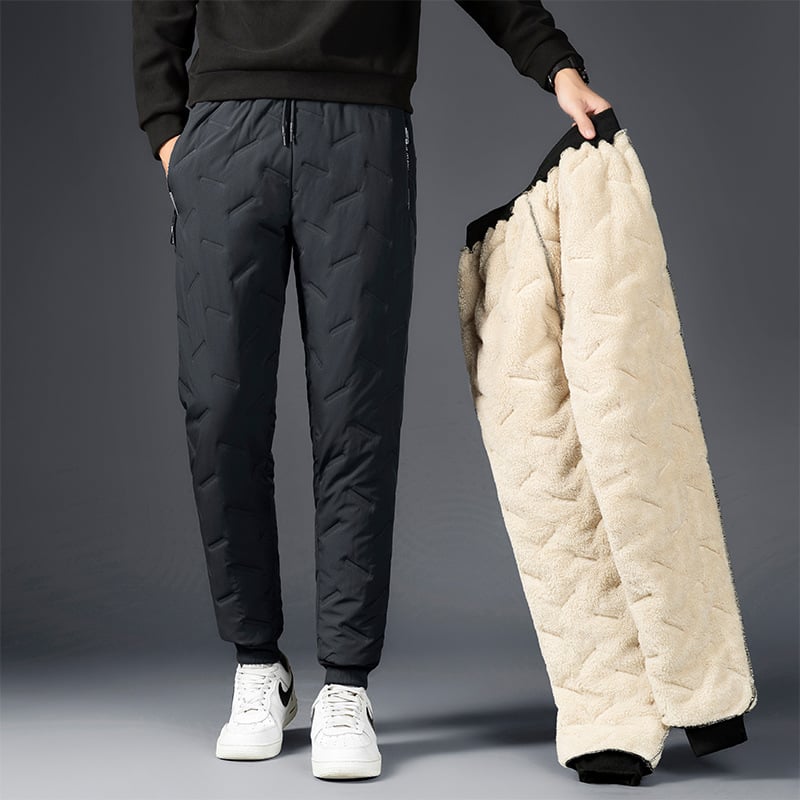 Denzel™ - Warme en winddichte joggingbroek van lamswol - odelly.nl