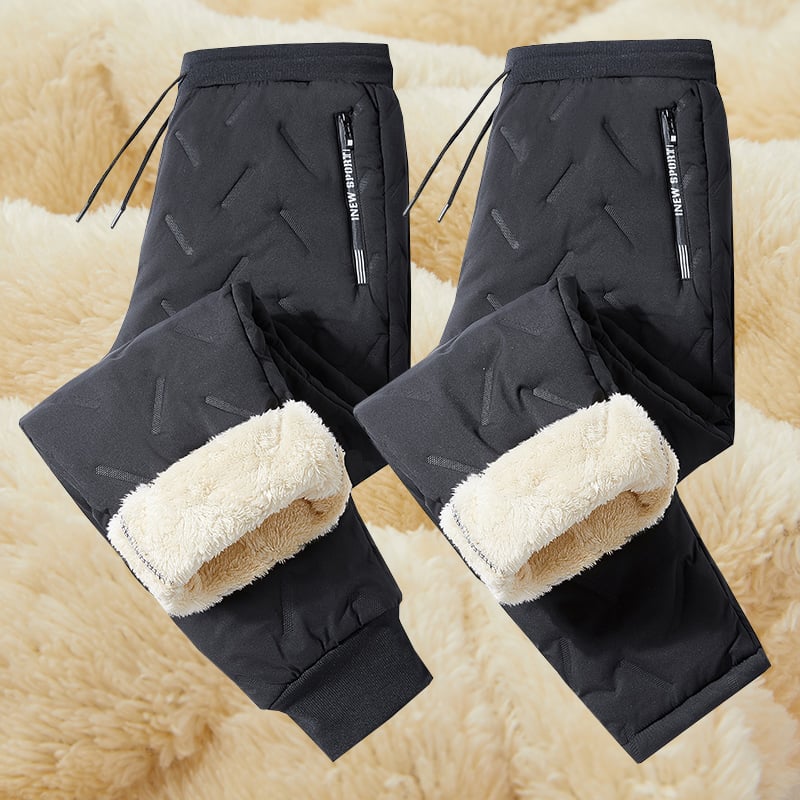 Denzel™ - Warme en winddichte joggingbroek van lamswol - odelly.nl