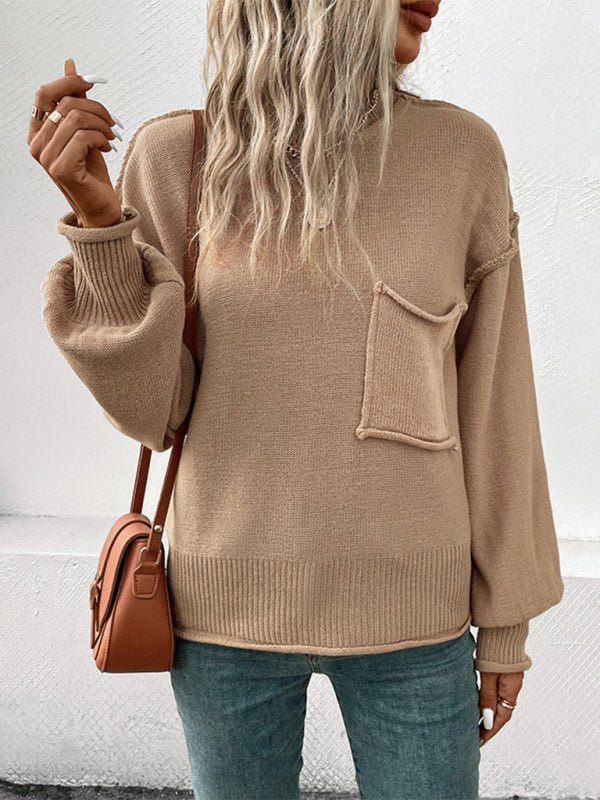 Elise - Stijlvolle Trui met Lange Mouwen in Effen Kleur - Ideaal voor Herfst en Gezellige Dagen - odelly.nl