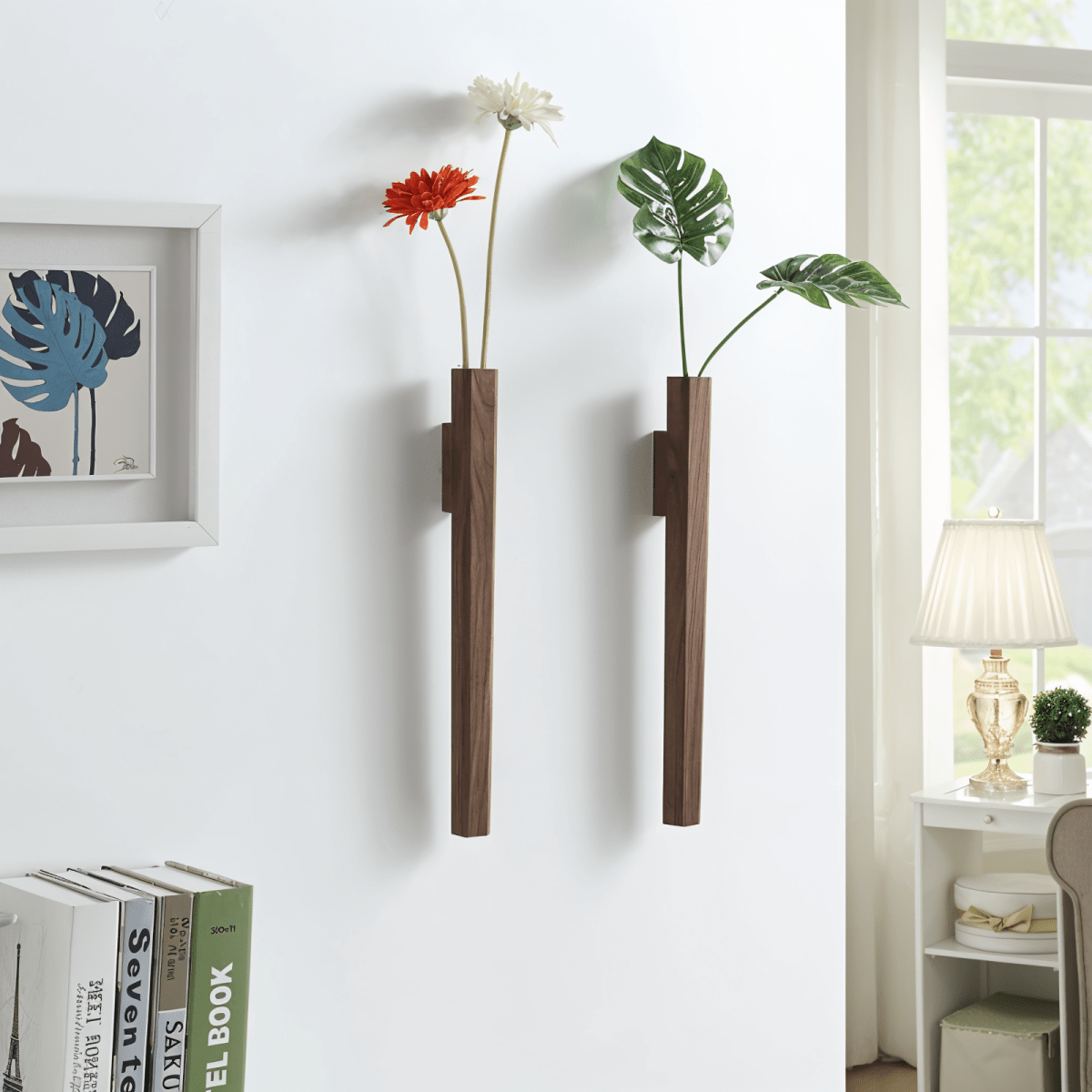 Ellis WandVaas | Wandvaas van Massief Zwart Beukenhout voor Stijlvolle Decoratie - odelly.nl