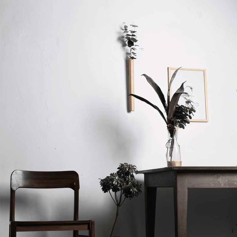 Ellis WandVaas | Wandvaas van Massief Zwart Beukenhout voor Stijlvolle Decoratie - odelly.nl