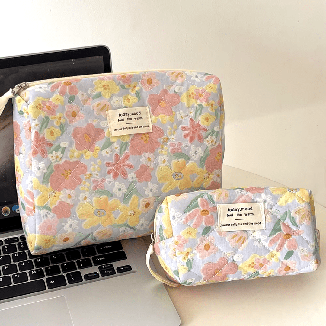 Esmee - Toilettas met Trendy Bloemenprint - odelly.nl