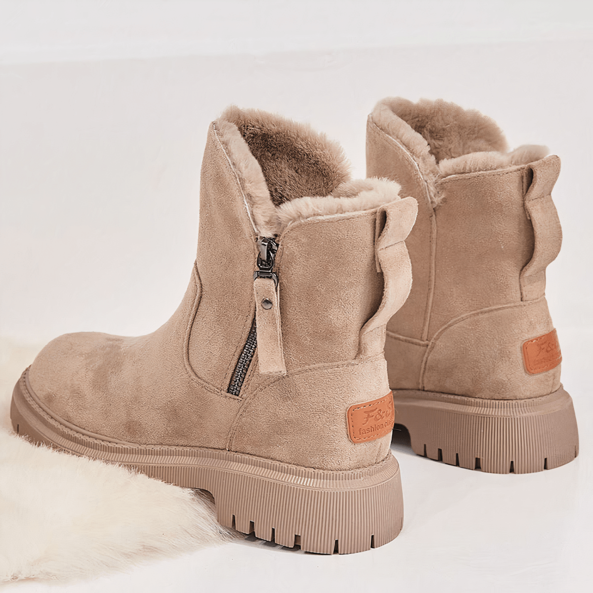 Eva Enkellaarsjes | Orthopedische fleece dames enkellaarsjes voor optimaal comfort - odelly.nl