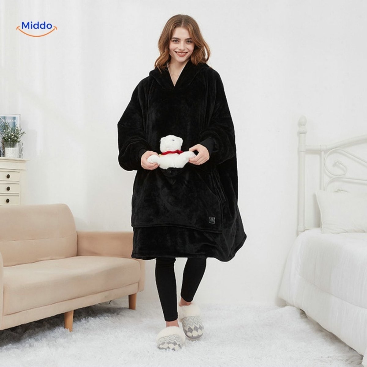 HeatCozy™ Plus | 3 - Zone Elektrisch Verwarmd Trui, USB Oplaadbaar - odelly.nl