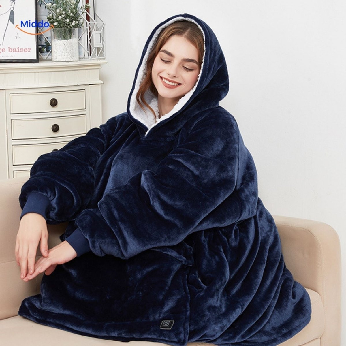 HeatCozy™ Plus | 3 - Zone Elektrisch Verwarmd Trui, USB Oplaadbaar - odelly.nl
