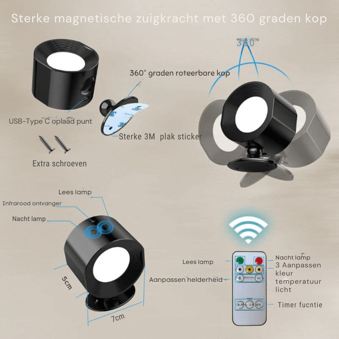 Infinite LED Wandlamp - odelly.nl