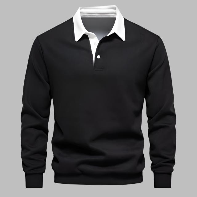 Lucas Polo Sweater | Casual katoenen trui met hoogwaardig polokraag ontwerp voor heren - odelly.nl