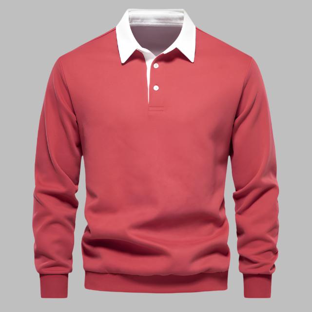Lucas Polo Sweater | Casual katoenen trui met hoogwaardig polokraag ontwerp voor heren - odelly.nl