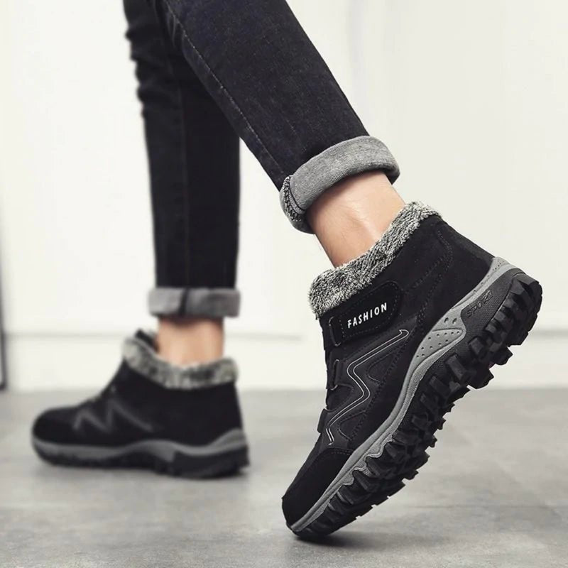 Lucas Wandelschoenen | Warme winterwandelschoenen met anti - slip zool voor heren - odelly.nl