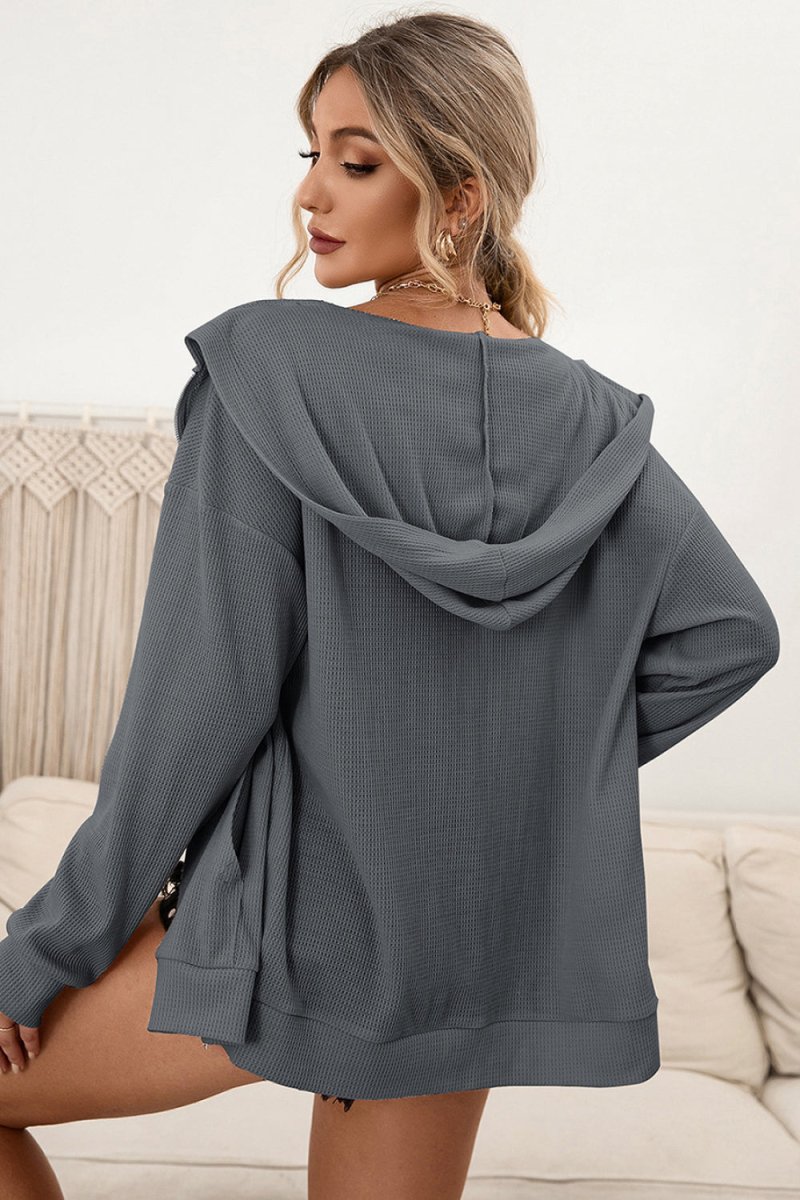Nikki Lounge Vest | Sportieve Zachte Hoodie met Ritssluiting voor Dames - odelly.nl