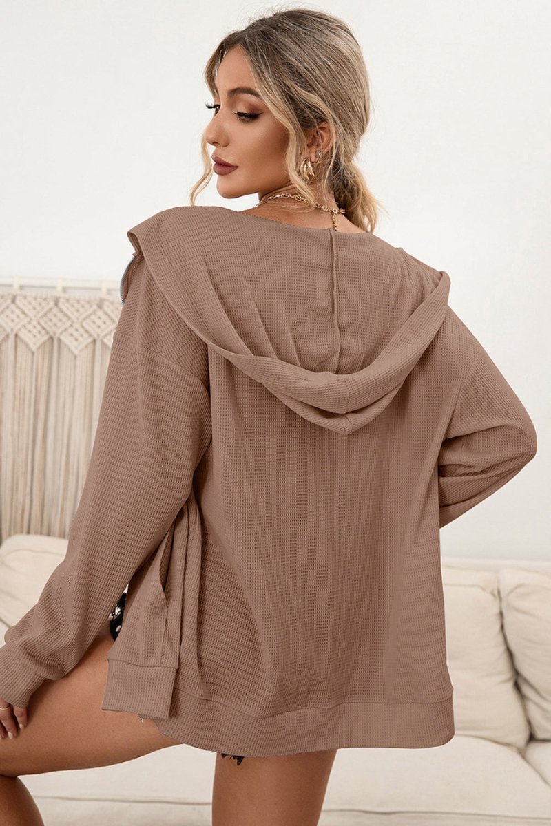 Nikki Lounge Vest | Sportieve Zachte Hoodie met Ritssluiting voor Dames - odelly.nl