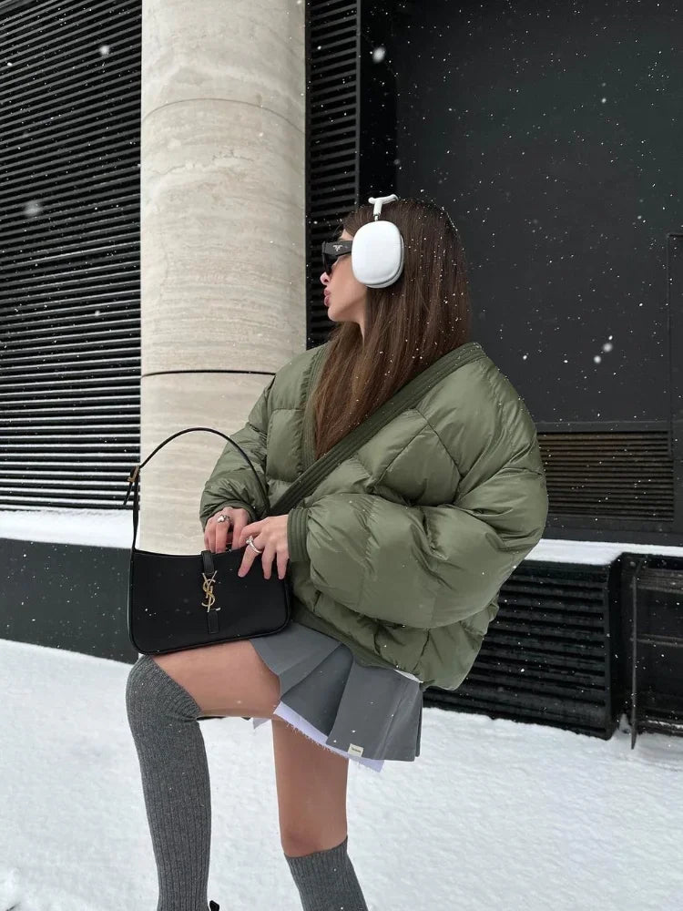 Nikki Puffer | Oversized padded puffer voor dames - odelly.nl