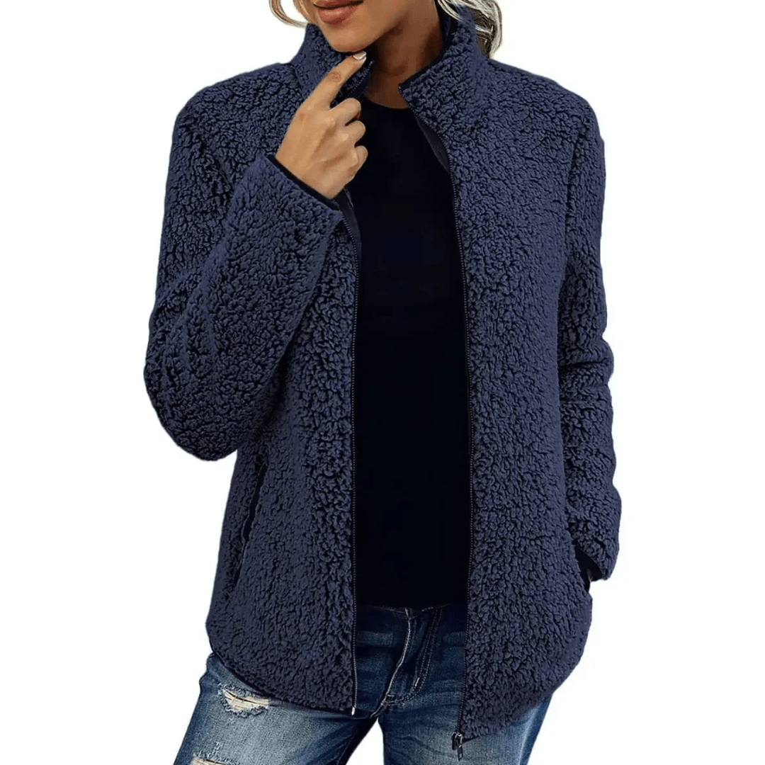 Silvia Fleece Vest | Super warm fleece vest met hoge kraag voor dames - odelly.nl