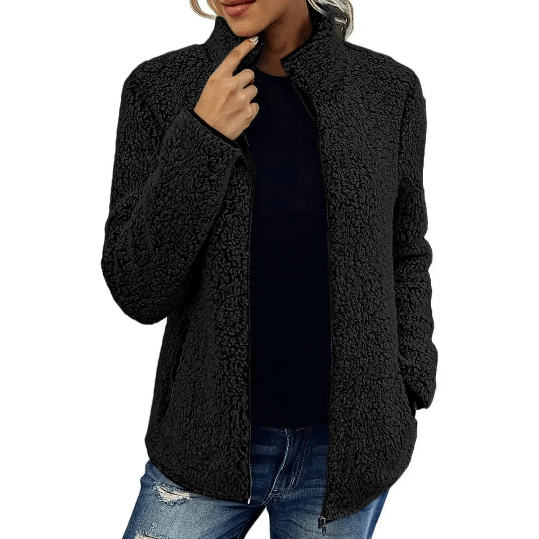 Silvia Fleece Vest | Super warm fleece vest met hoge kraag voor dames - odelly.nl