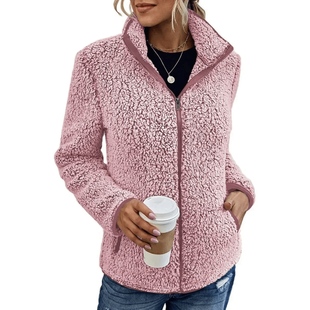Silvia Fleece Vest | Super warm fleece vest met hoge kraag voor dames - odelly.nl