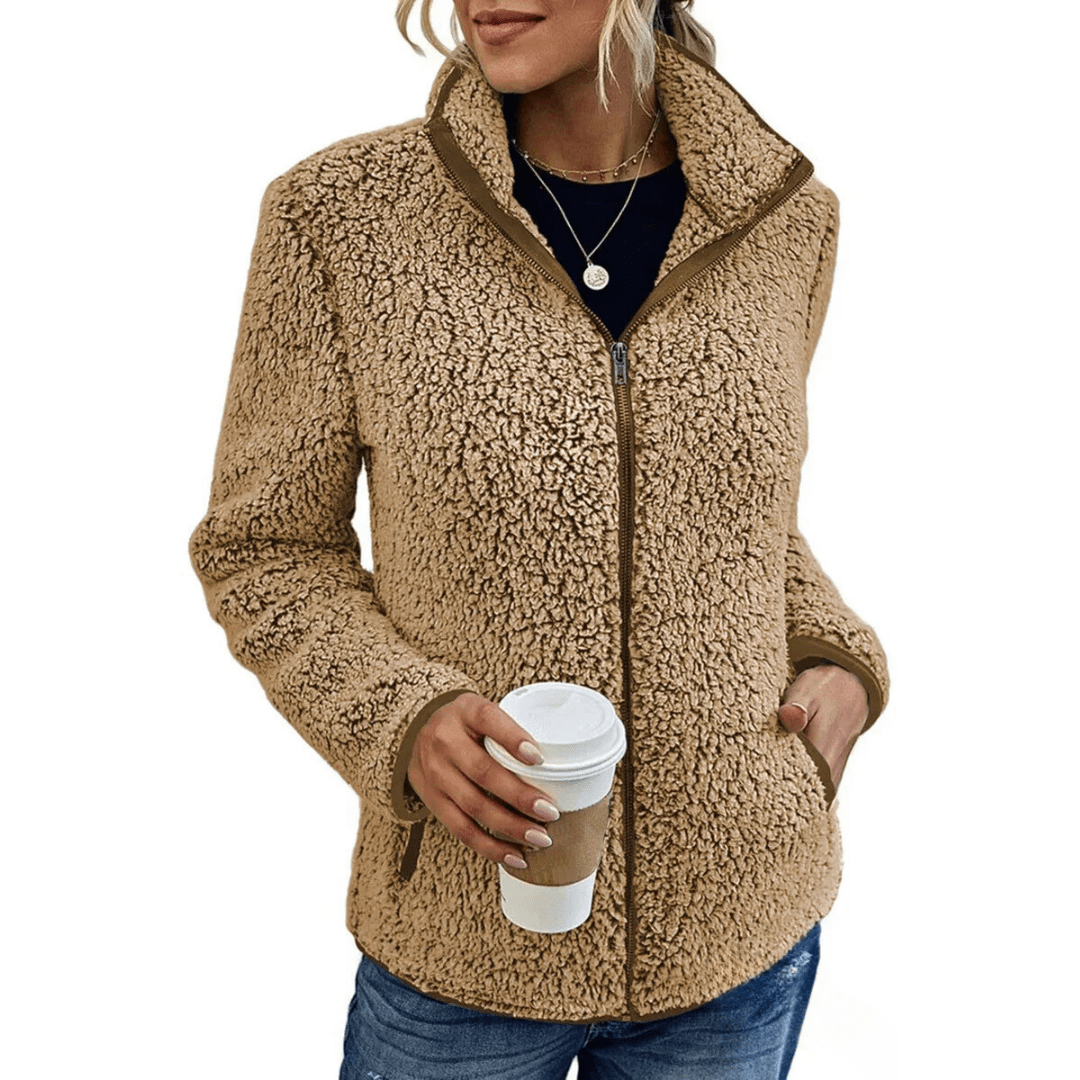 Silvia Fleece Vest | Super warm fleece vest met hoge kraag voor dames - odelly.nl