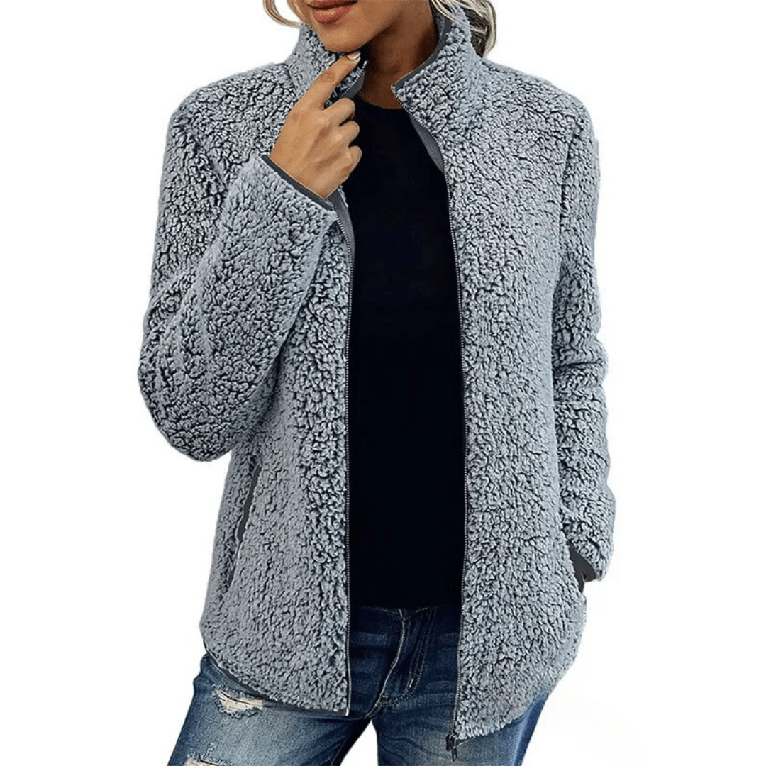 Silvia Fleece Vest | Super warm fleece vest met hoge kraag voor dames - odelly.nl
