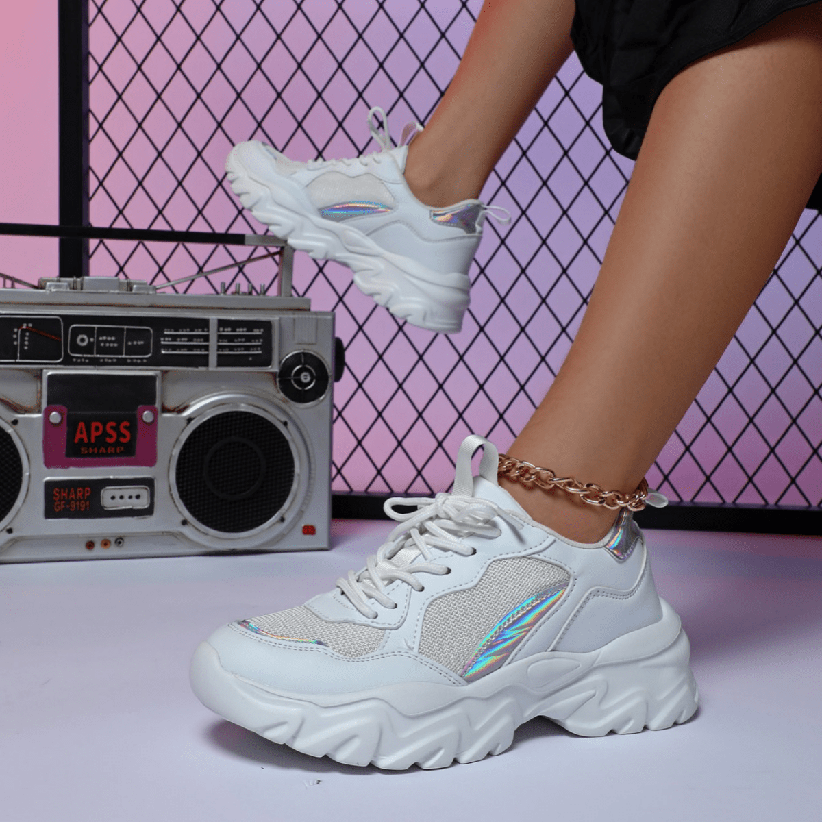 Sophie Sneakers | Trendy chunky sneakers met sportief design - odelly.nl