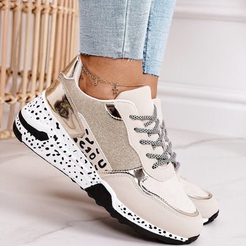 Sophie Sneakers | Trendy dames sneakers met metallic accenten - odelly.nl