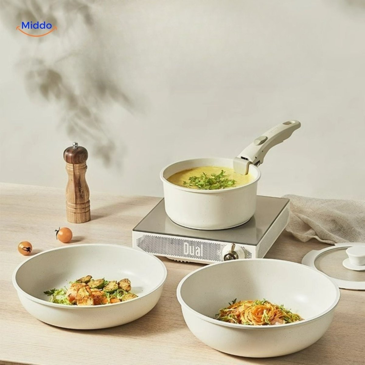 StoneChef™ Pannenset | Duurzaam, Anti - aanbak en Stijlvol Koken - odelly.nl