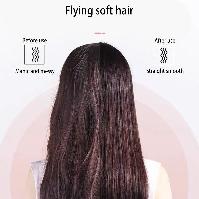 StraiGlow™ Hair Straightener Styling Brush - odelly.nl