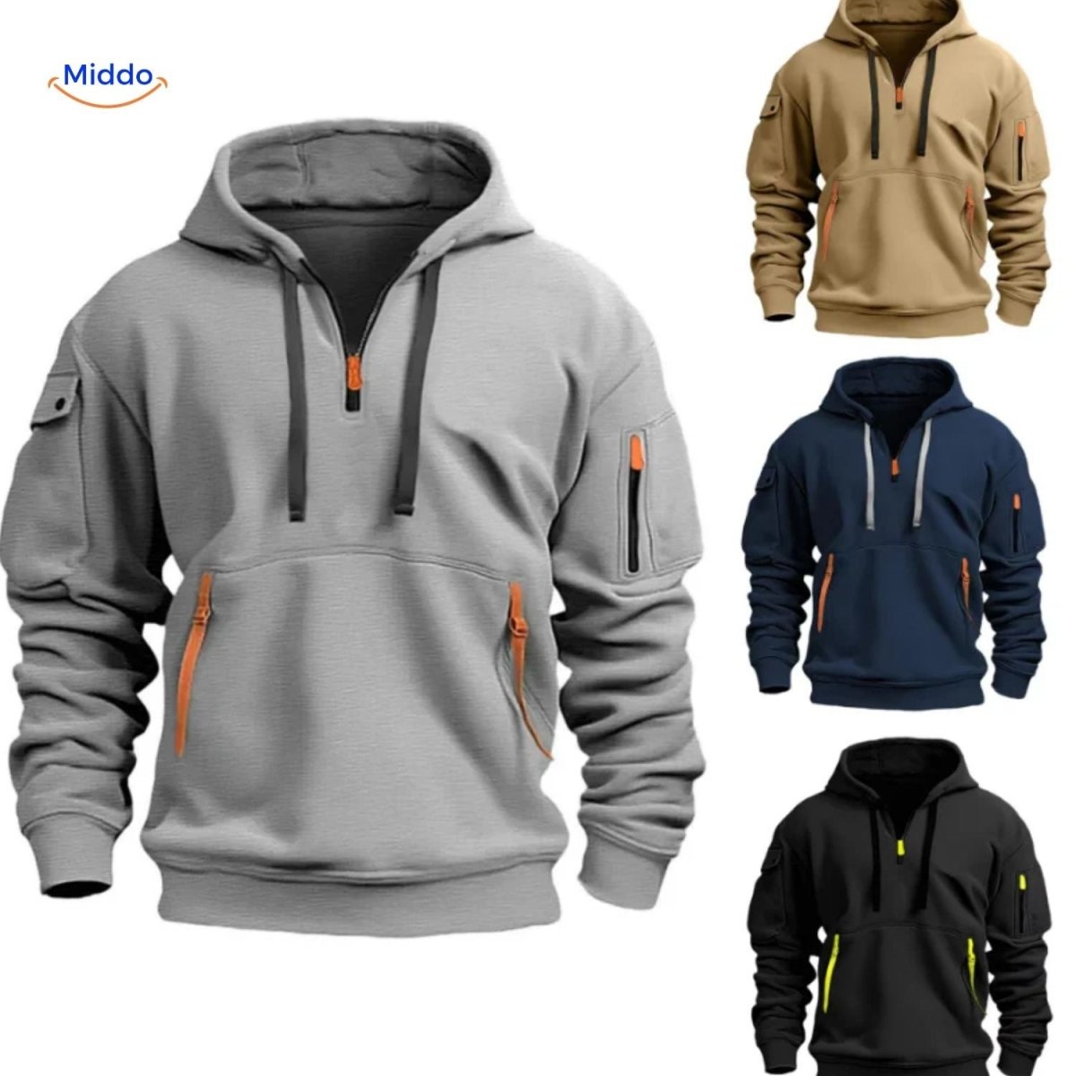 Thom™ Hooded Pullover | Comfort, Duurzaam, Stijlvol en Praktisch - odelly.nl