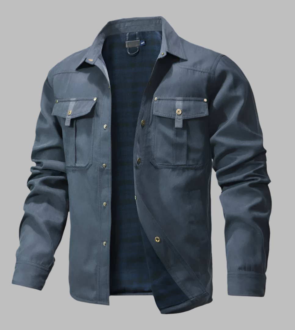 Tomson Denim Overhemd | Flanellen gevoerd spijkerjack voor heren - odelly.nl