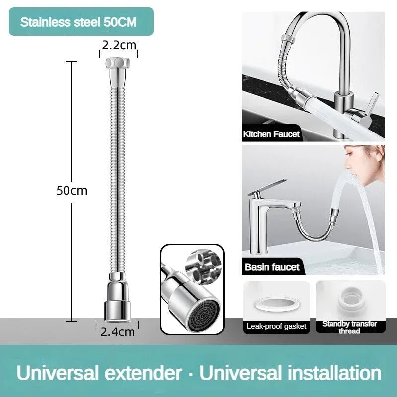 Universal Flexible Adjustable Kitchen Faucet Extender Nozzle - odelly.nl